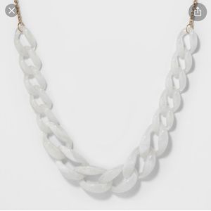 NWT! A new Day clear links necklace